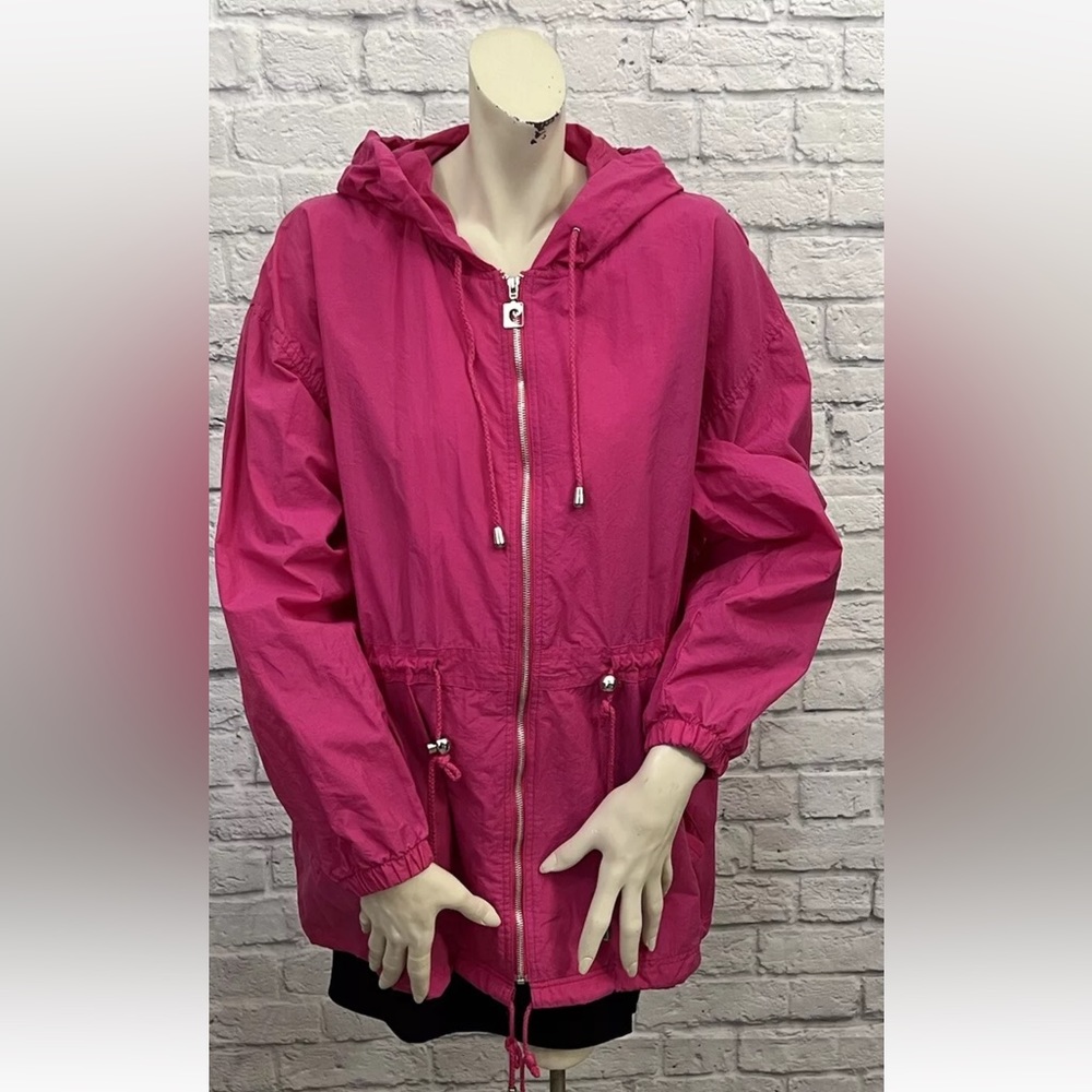 PIERRE CARDIN VINTAGE PINK WINDBREAKER JACKET SIZE S